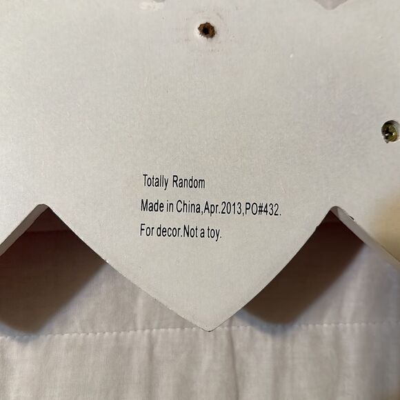 PARIS Love Hearts Multi Girl’s Room Mud Room Bathroom Wooden Hanger Decor - Picture 13 of 16